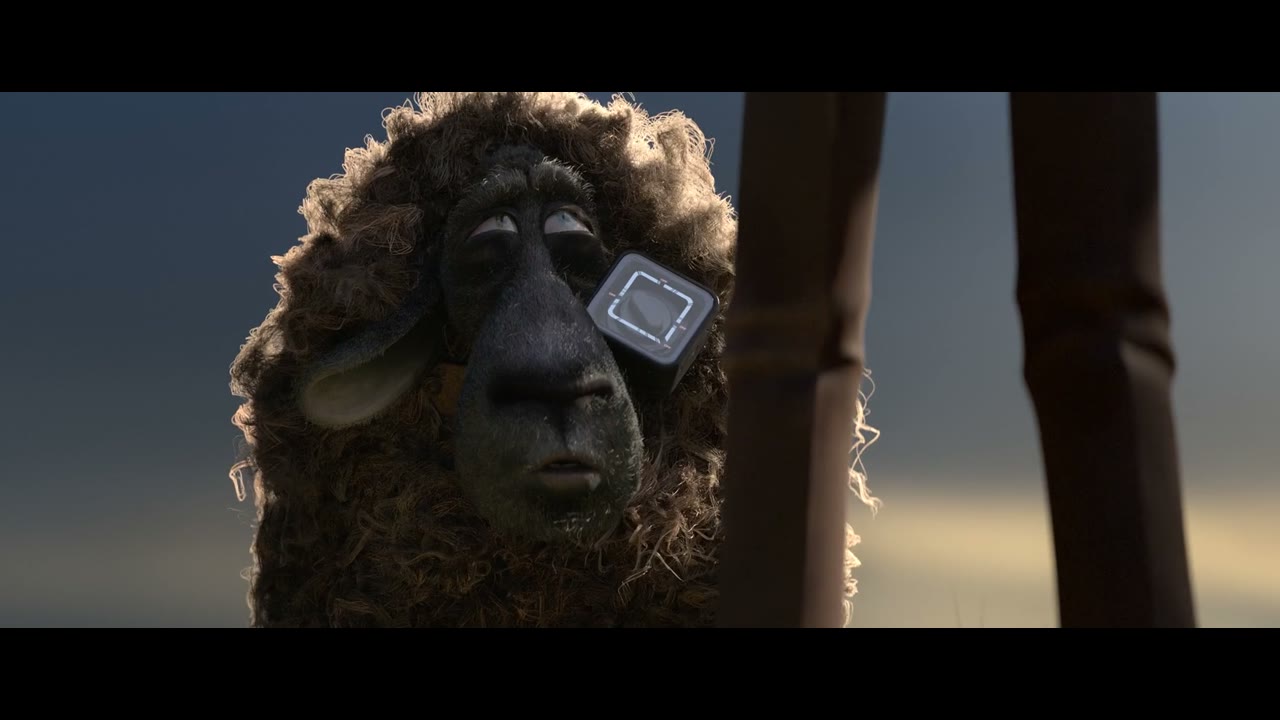 A confused sheep asks how to use a mysterious device.